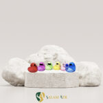 شیشه عطر قلبی UV ۳۰ میل کد AZY-16-13 برروی سنگ