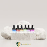 شیشه عطر زارا رنگی ۲۵ میل کد AZY-16-6 برروی سنگ