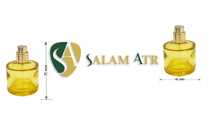 ابعاد شیشه عطر داو 30 میل رنگی کد PT717C