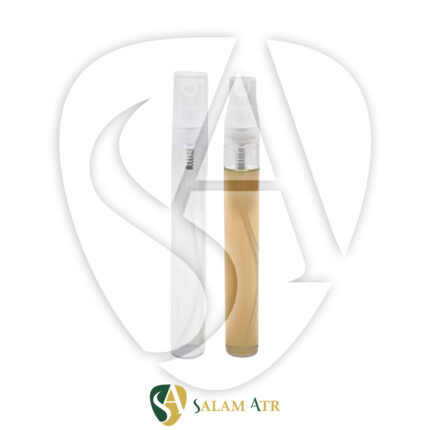 شیشه عطر ویال 10 میل با کپ و والف شفاف و مشکی کد LG06B