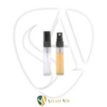 شیشه عطر ویال 5 میل پیچی کد LG06B با کپ و والف مشکی