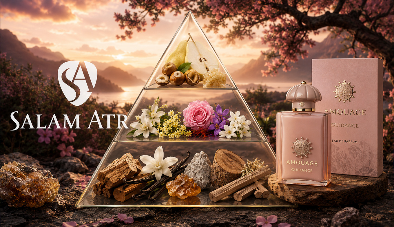 هرم بویایی اسانس گایدنس آمواج