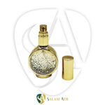 شیشه عطر چنس طلاکوب 15 میل کد AZY-17-03 درب باز