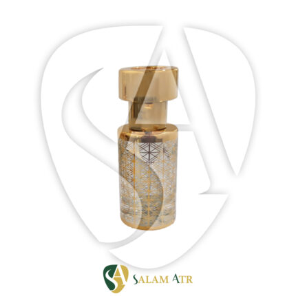 شیشه عطر طرح استوانه طلاکوب 20 میل کد AZY-17-07